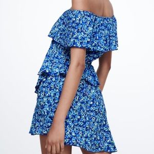 NWT🌸GORGEOUS ZARA RUFFLED PRINT JUMPSUIT